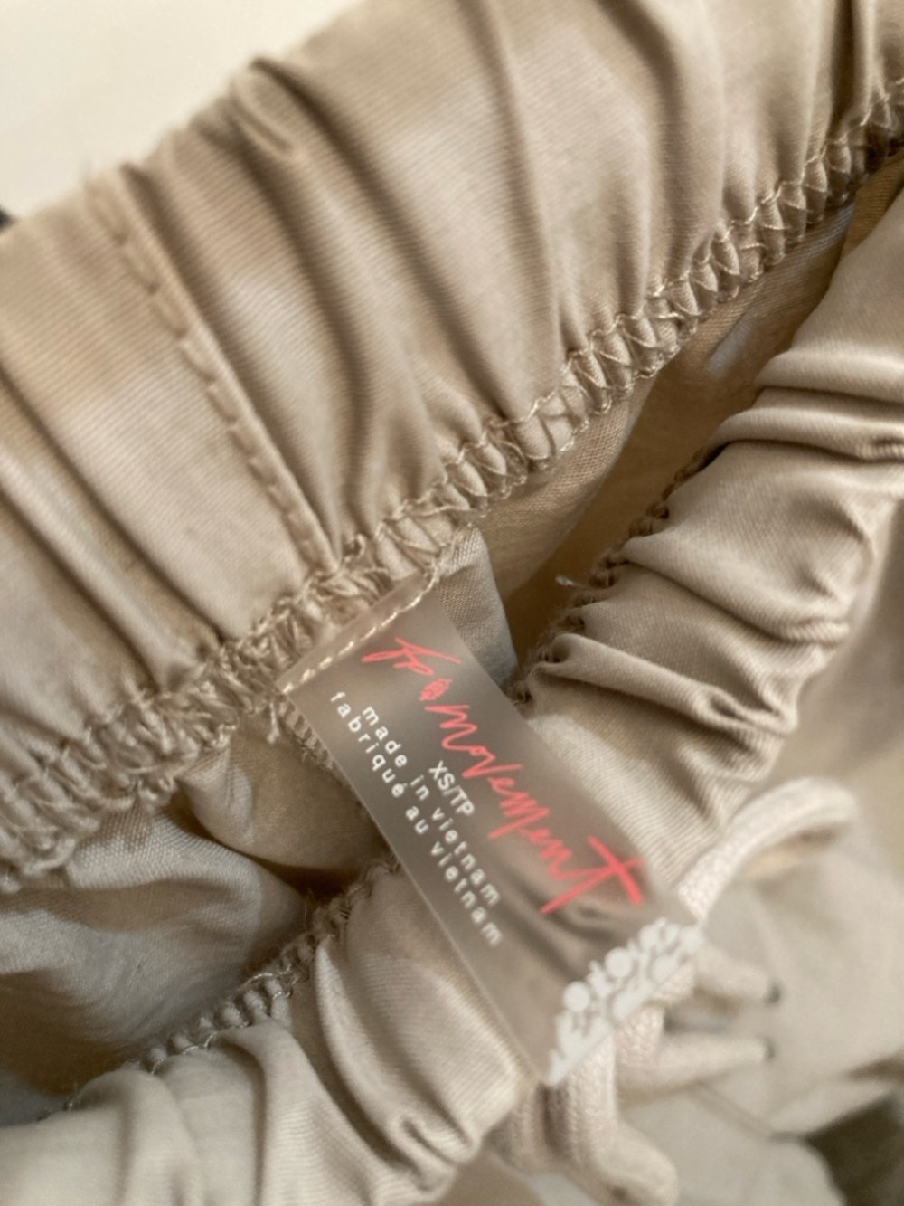 Free people movement Light tan Elastic Waist Joggers XS - Picture 6 of 12